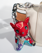 PAPINEE LEGENDS Deer Odo bag charm attached overhead view 