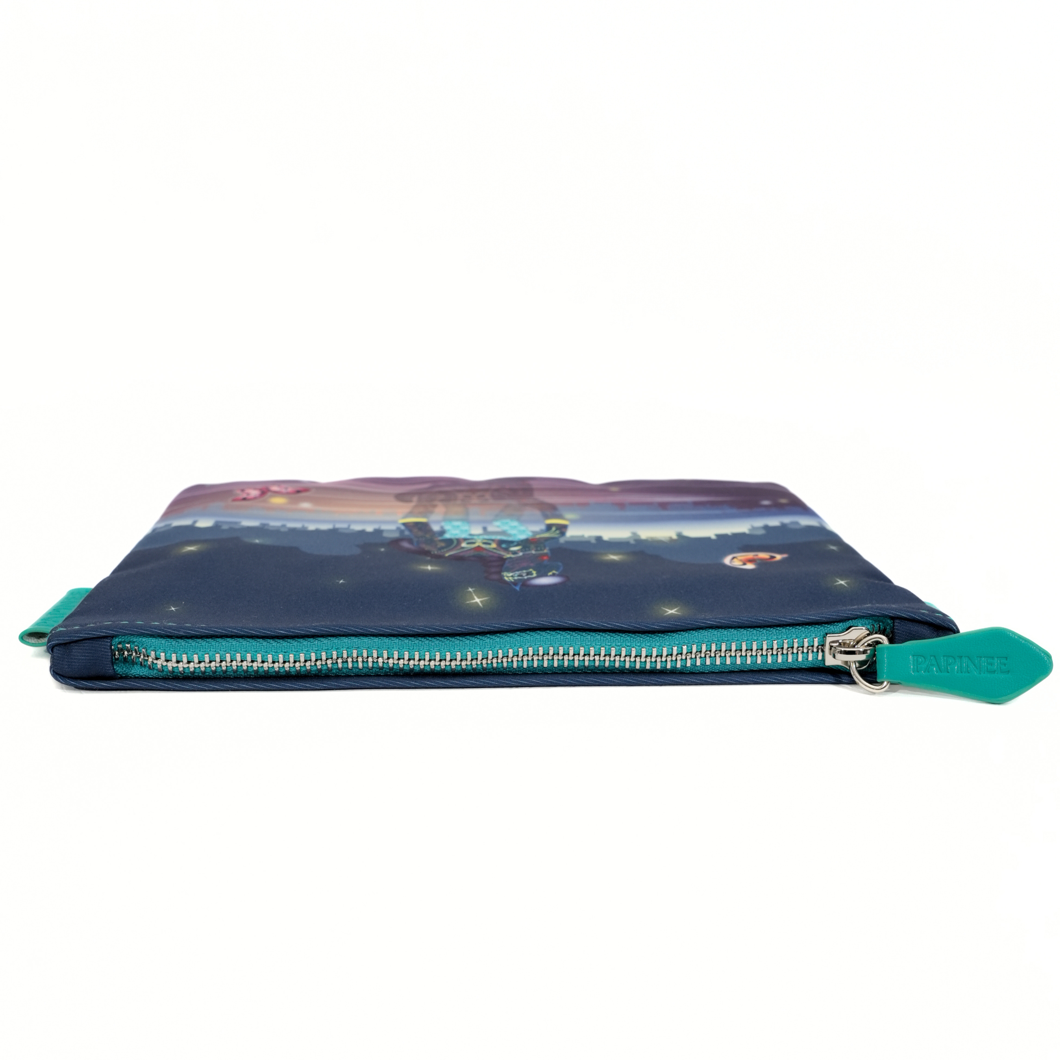 Pouch with a colorful design on a white background