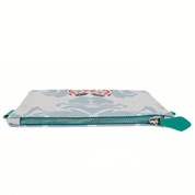 Pouch with a zipper on a white background
